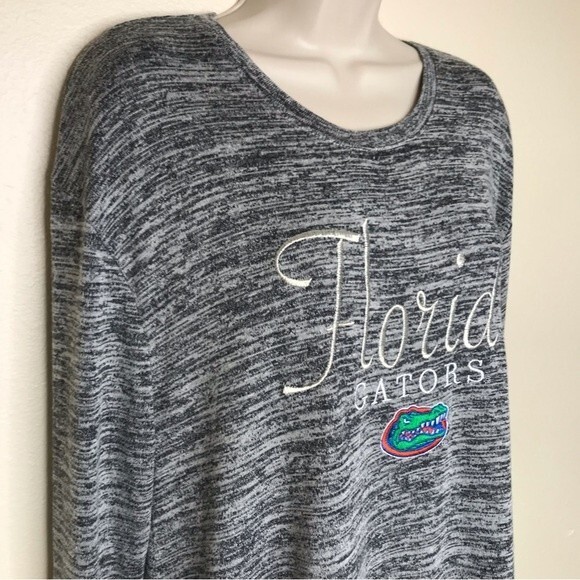 KA Knights Apparel Florida Gators Ruffle Hem Long Sleeve Tunic Top Women Large - Picture 2 of 14